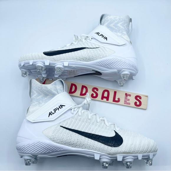 Nike Alpha Menace Elite 2 D P Football Cleats White CI1530-100 Men’s Size 11.5 - Picture 7 of 9